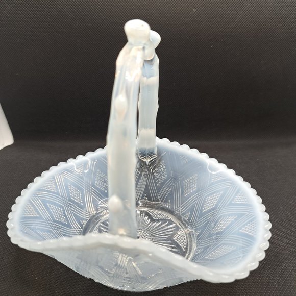 Vintage Fenton Art Glass Basket - Picture 6 of 7